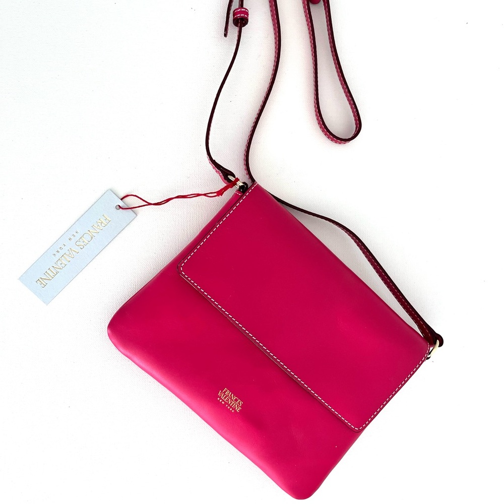 Frances Valentine Bright Pink Maggie Crossbody Bag